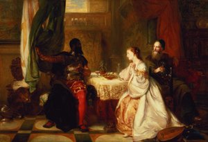 Otello opowiadający o swoich przygodach Desdemonie, 1869 autorstwa Robert Alexander Hillingford