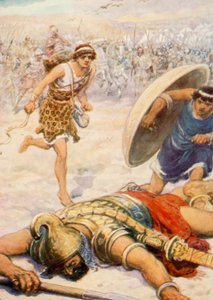Dawid i olbrzym (kolor lito) autorstwa Robert Ambrose Dudley