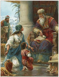 Hannah przyprowadza Samuela do Eli autorstwa Robert Ambrose Dudley