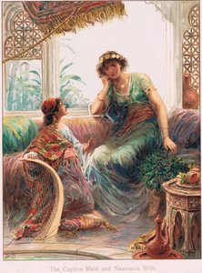 Ilustracja z „Opowieści biblijnych” Ernesta Nistera, ok. 1910 (kolor lito) autorstwa Robert Ambrose Dudley