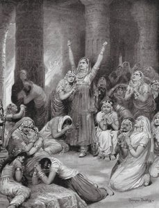 Rajput Ceremonia Jauhar (Holokaust) autorstwa Robert Ambrose Dudley