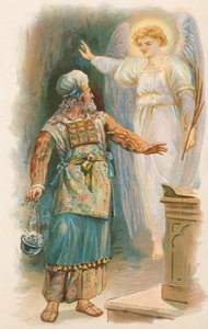 Zachariasz i Anioł autorstwa Robert Ambrose Dudley