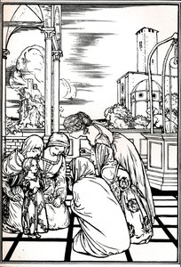 Ilustracja z Burzy, 1901 1901-1902 autorstwa Robert Anning Bell