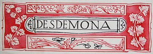 Desdemona, z Bohaterek Szekspira Anny Murphy Jameson autorstwa Robert Anning Bell