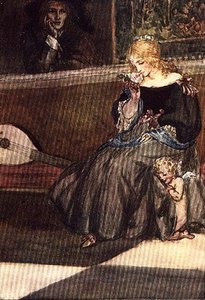 Go, Lovely Rose!, ze Złotego Skarbca Palgrave, opublikowane w 1907 (kolor lito) autorstwa Robert Anning Bell