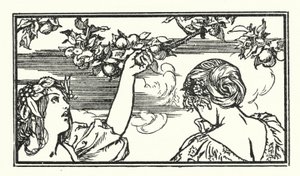 Ilustracja do wierszy Johna Keatsa (lito) autorstwa Robert Anning Bell