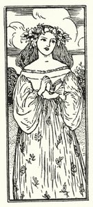 Ilustracja do wierszy Johna Keatsa (lito) autorstwa Robert Anning Bell