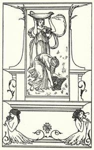 Ilustracja do wierszy Johna Keatsa (lito) autorstwa Robert Anning Bell