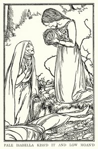 Ilustracja do wierszy Johna Keatsa: Isabella or The Pot of Basil (lito)