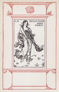 Ilustracja do wierszy Johna Keatsa: La Belle Dame Sans Merci (lito) autorstwa Robert Anning Bell