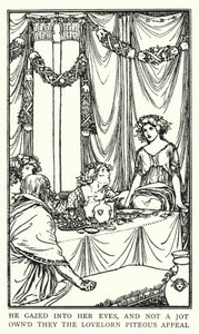 Ilustracja do wierszy Johna Keatsa: Lamia (lito) autorstwa Robert Anning Bell