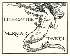 Ilustracja do wierszy Johna Keatsa: Linie w tawernie Mermaid (lito)