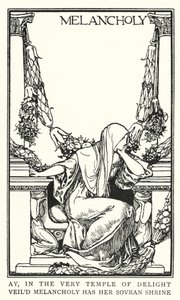Ilustracja do wierszy Johna Keatsa: Melancholia (lito)