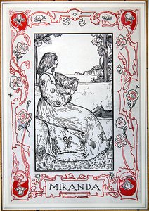Miranda, z „Bohaterek Szekspira” Anny Murphy Jameson autorstwa Robert Anning Bell