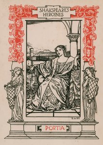Portia, kupiec wenecki autorstwa Robert Anning Bell