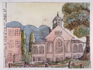 Kościół św Idziego na polach, St Pancras, Londyn, 1814. autorstwa Robert Banks