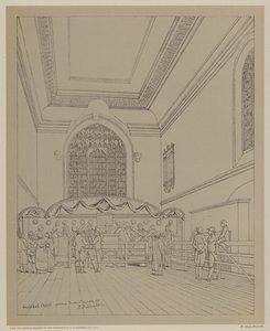 Kaplica Guildhall, City of London autorstwa Robert Blemell (after) Schnebbelie