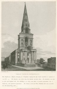 Kościół Chrystusa, Spitalfields, Londyn autorstwa Robert Blemell Schnebbelie