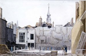 Rozbiórka Siodlarni Hall, Cheapside, City of London