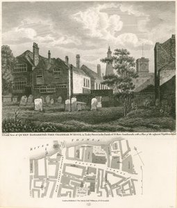 Bezpłatne Gimnazjum Królowej Elżbiety przy Tooley Street, St Olave, Southwark, Londyn autorstwa Robert Blemell Schnebbelie