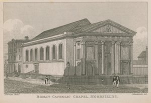 Kaplica rzymskokatolicka w Moorfields autorstwa Robert Blemell Schnebbelie