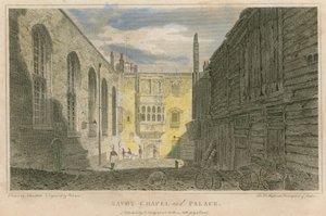 Kaplica i pałac Savoy, Londyn autorstwa Robert Blemell Schnebbelie