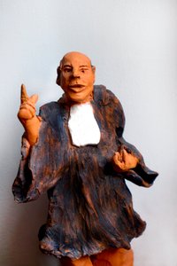 Prawnik w stroju błagalny, XX w. (rzeźba) autorstwa Robert Bousquet