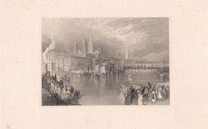 Rouen, patrząc w górę rzeki autorstwa Robert Brandard