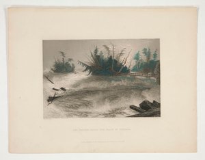 Rapids nad wodospadem Niagara, ilustracja dla Nathaniela Parkera Willisa autorstwa Robert Brandard