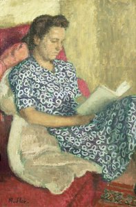 Portret kobiety czytającej autorstwa Robert Buhler