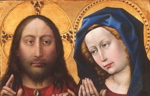 Chrystus i Dziewica autorstwa Robert Campin