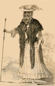 Jane Lewson, Niezwykła ze względu na swój wiek i osobliwości, 1821. autorstwa Robert Cooper