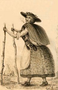Jenny Darney, Niezwykła postać w Cumberland, 1821. autorstwa Robert Cooper