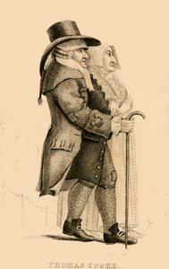 Thomas Cooke, osławiony Islington Miser, 1822. autorstwa Robert Cooper