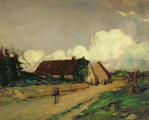 Stare domy rolnicze w Bretanii autorstwa Robert Cozad Henri