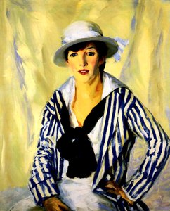 Viv w niebieskie paski, 1914