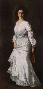 Kobieta w bieli: Portret Eugenie Stein autorstwa Robert Cozad Henri