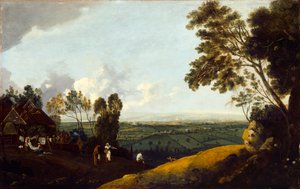 Widok Londynu z Highgate, ok. 1775 r. (olej na płótnie) autorstwa Robert Crone
