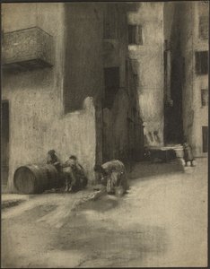 Róg ulicy w Menton autorstwa Robert Demachy