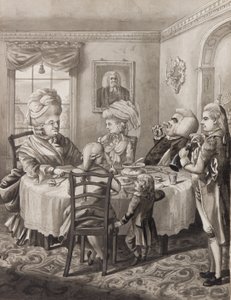 Mistrz pastor z dobrym życiem, 1782 (pióro, pędzel i tusz myje na papierze) autorstwa Robert Dighton