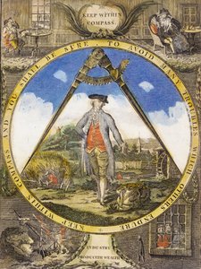 Przechowywać w kompasie c. 1784 (akwaforta i grawer ręcznie kolorowane)