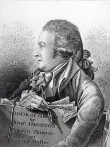Autoportret, frontispis do jego „Księgi głów”, 1795 autorstwa Robert Dighton