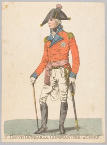 Sir David Dundas, KB, Naczelny Dowódca autorstwa Robert Dighton