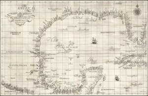 Mapa Zatoki Meksykańskiej z 1646 r. autorstwa Roberta Dudleya autorstwa Robert Dudley
