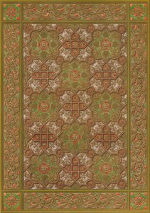 Wytłaczany panel skórzany Habenicht, Wiedeń, 1863. autorstwa Robert Dudley