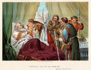Scena z Króla Leara Szekspira, ok. 1858 r. autorstwa Robert Dudley