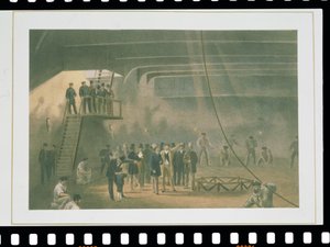 Wizyta księcia Walii na SS Great Eastern w Sheerness, 24 maja autorstwa Robert Dudley