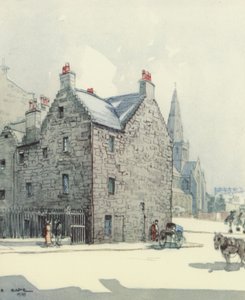 Glasgow: Provands Lordship (kolorowa litografia)