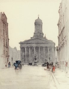 Glasgow: The Royal Exchange (kolorowa litografia)