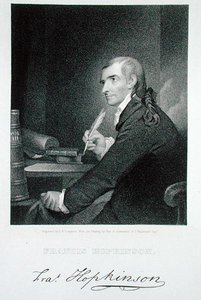 Francis Hopkinson (1738-91) grawerowane przez Jamesa Bartona Longacre (1794-1869) (grawerowanie) autorstwa Robert Edge (after) Pine